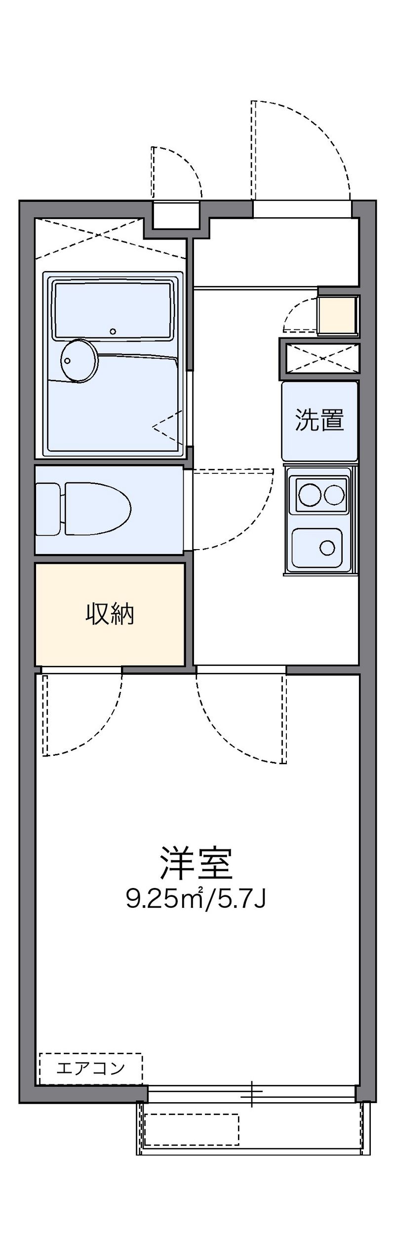 レオパレスメゾン　ド　ソレイユ 間取図