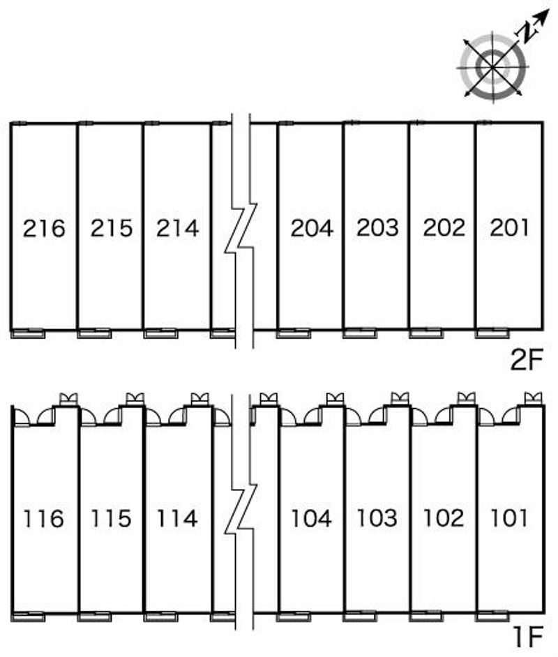 レオパレススマイル 間取配置図