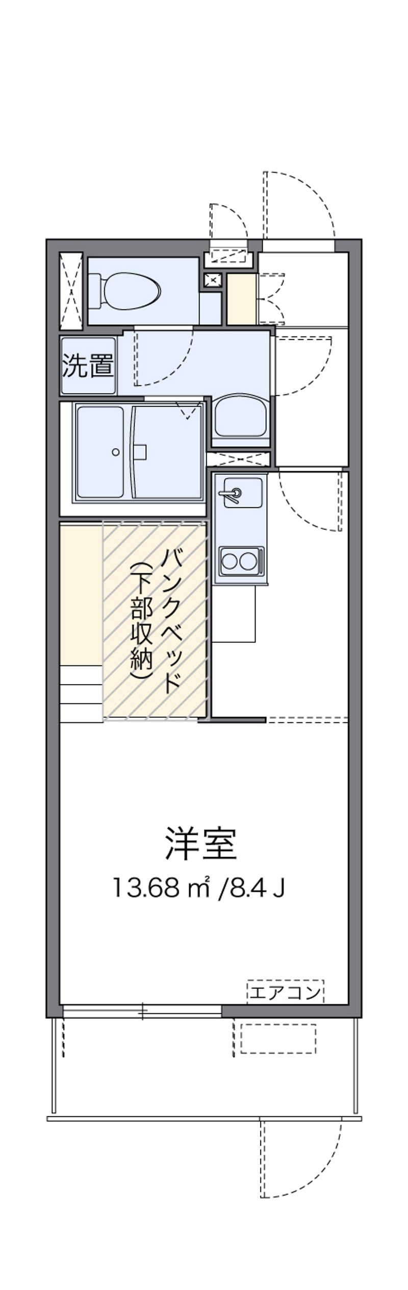 ミランダ長須賀 間取図