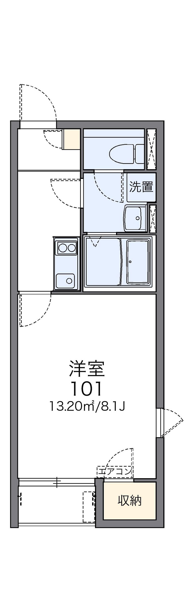 レオネクストサニーヒルズ　Ｂ 間取図