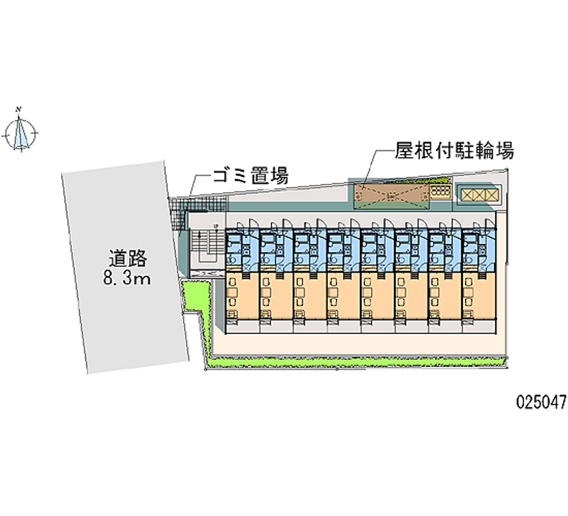 レオパレスＬａ　Ｖｉｔａ　Ｋ４ 区画図