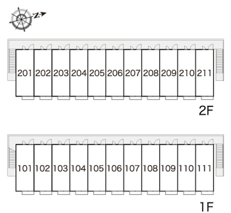 レオパレスセントラルパークサイド 間取り配置図