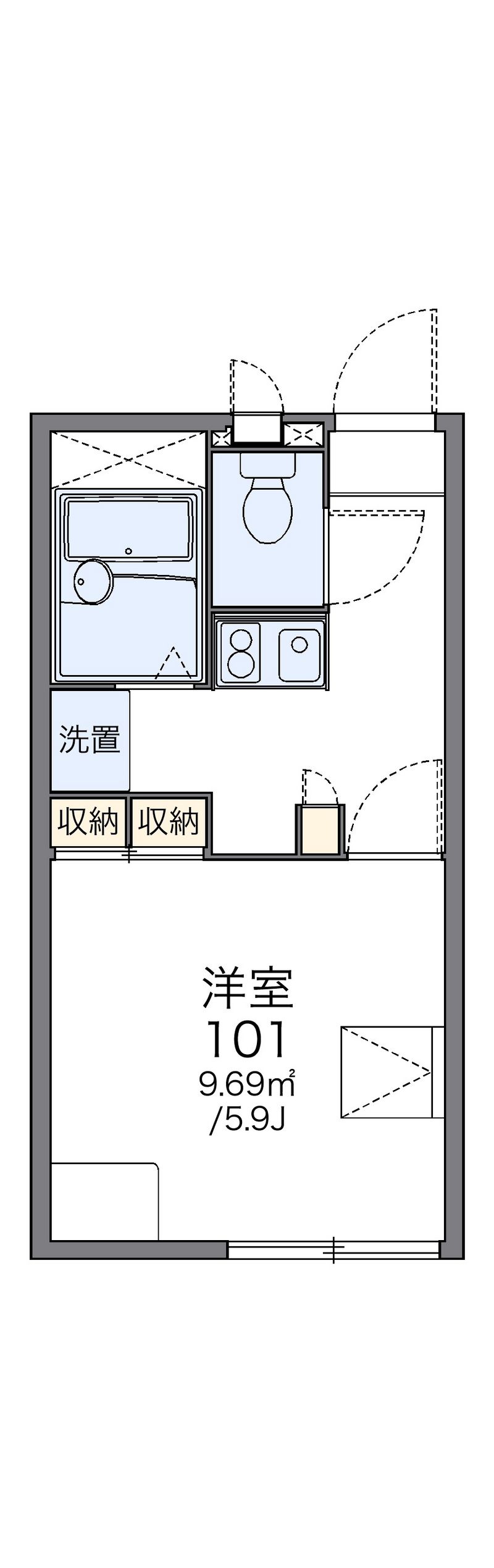 レオパレスプレミール 間取図