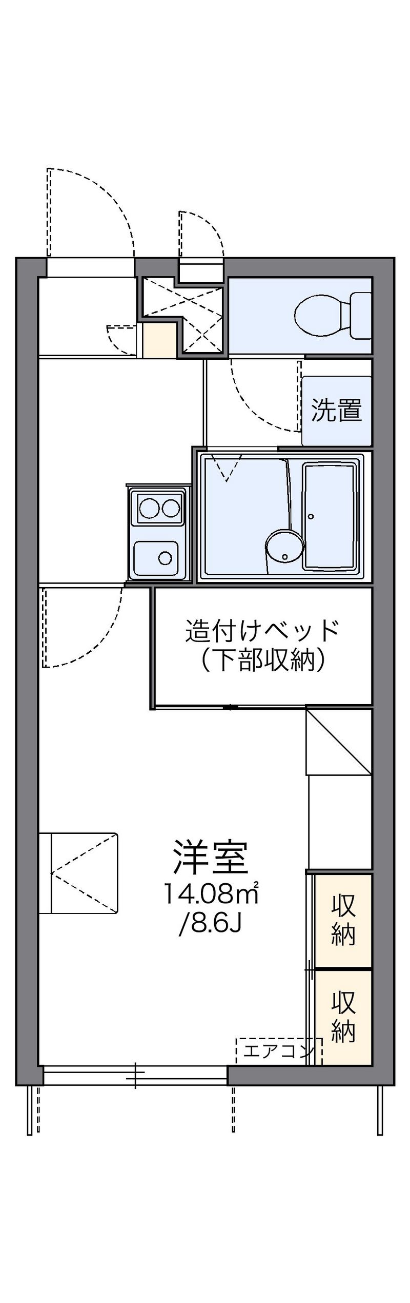 レオパレス大田 間取図