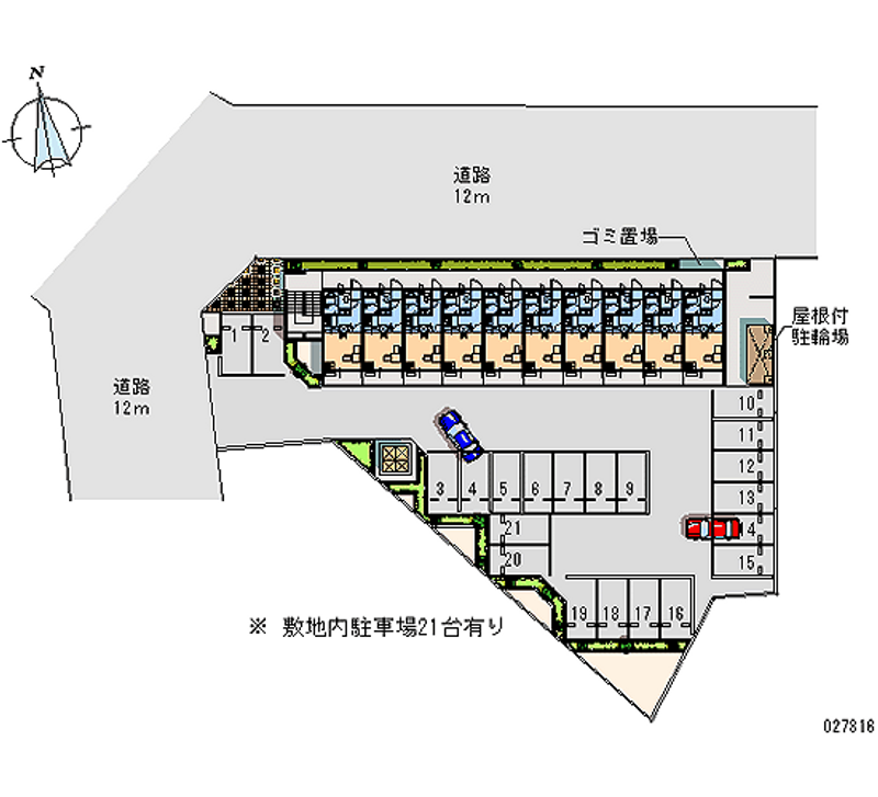 レオパレス天大南 月極駐車場