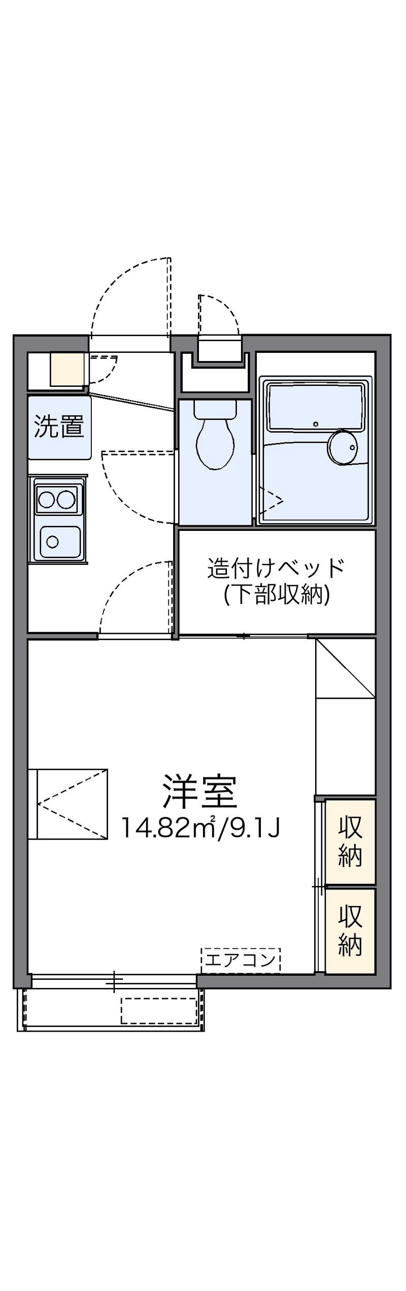 レオパレスＯｓｈｉｍａ 間取図