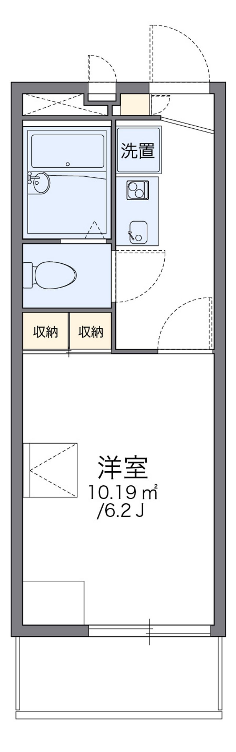 レオパレスリブ 間取図