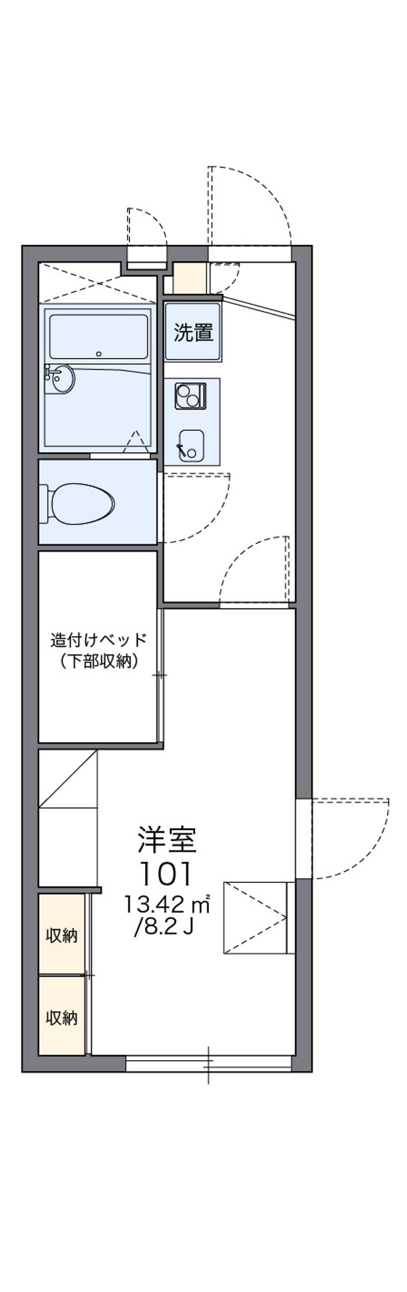 レオパレスソフィア大泉 間取図