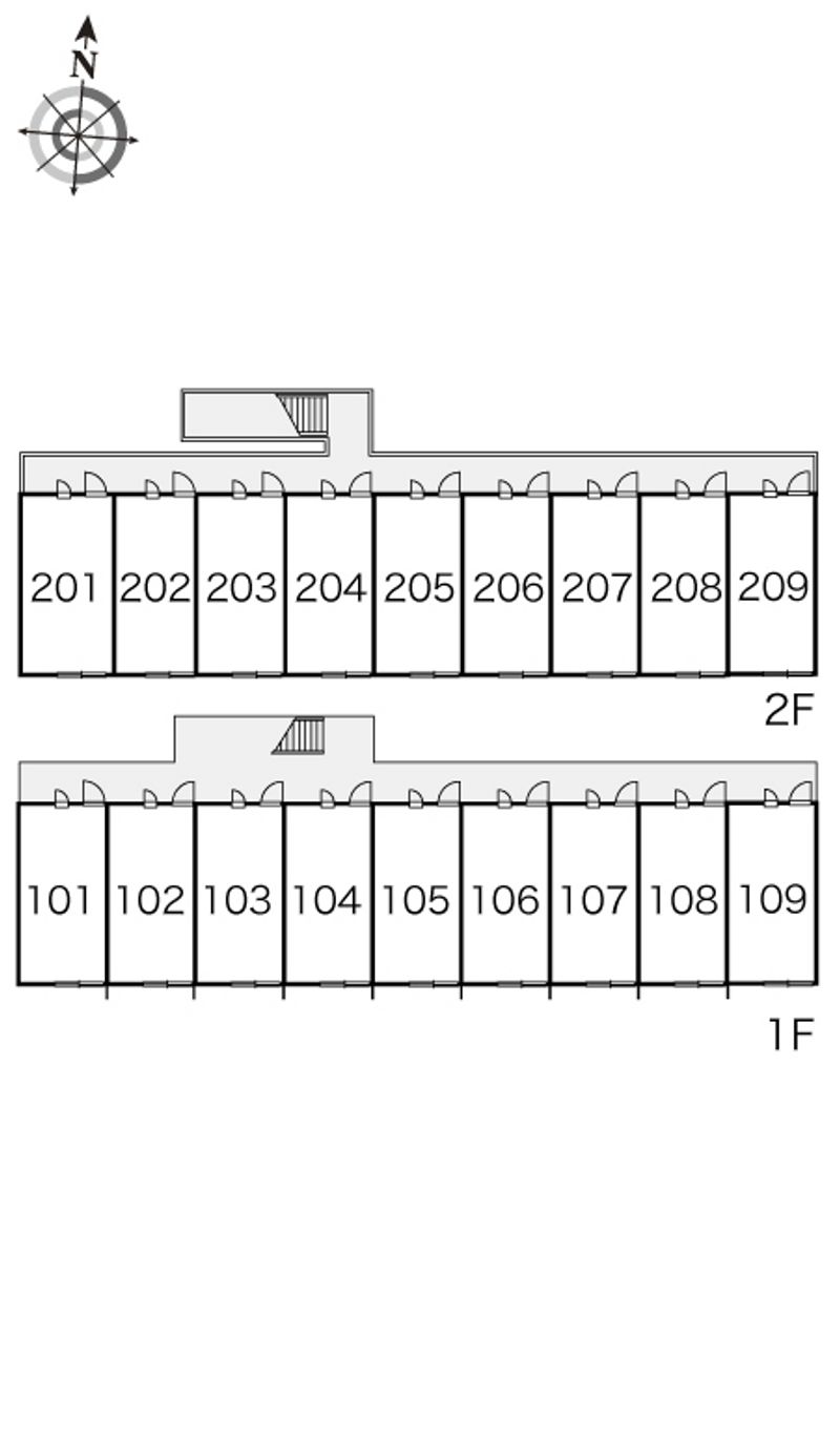 レオパレスＰｉｎｅ　Ｔｒｅｅ 間取配置図