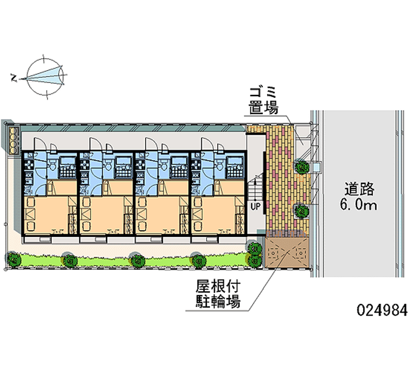 レオパレスブリッサ北花田 区画図