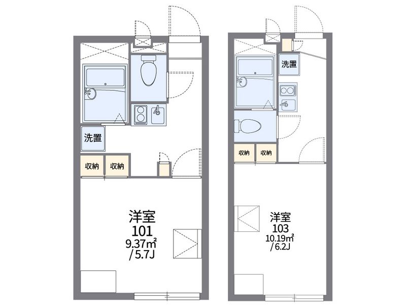 レオパレス一の宮 間取図