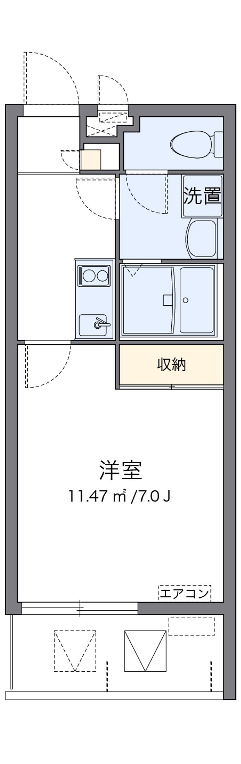 クレイノコーラルアイルⅢ 間取図