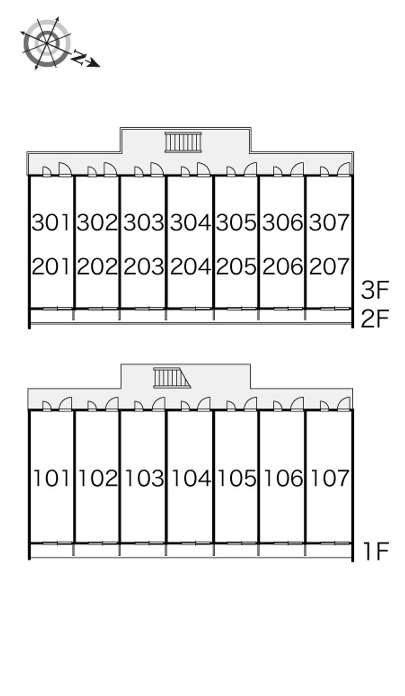 レオパレスコリーヌ 間取配置図