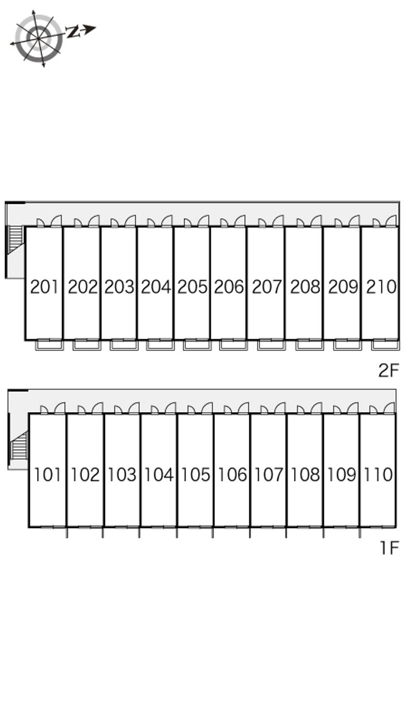 レオパレスコンフォールⅡ 間取配置図