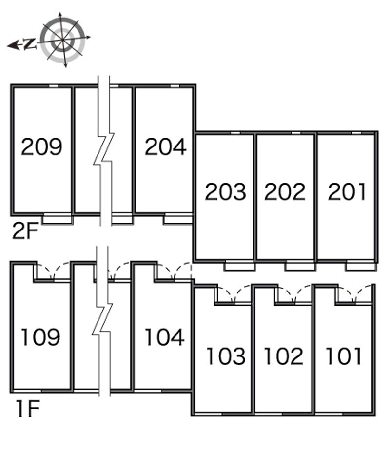 レオネクストディアベルジュⅠ 間取り配置図
