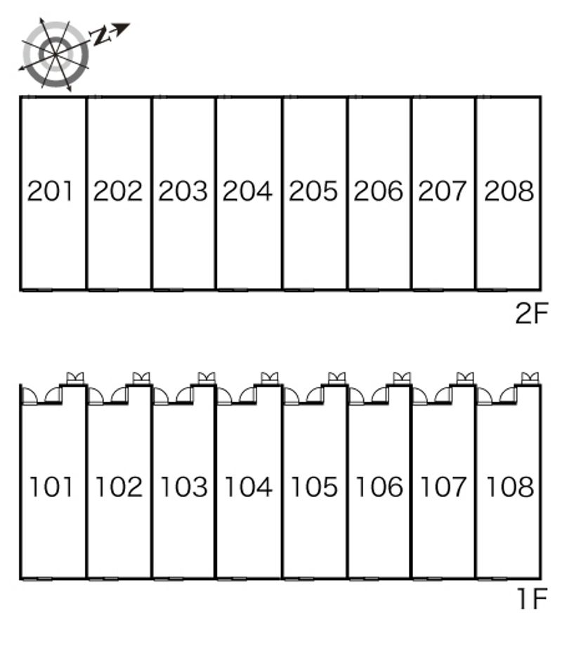 レオパレスエクレール 間取配置図