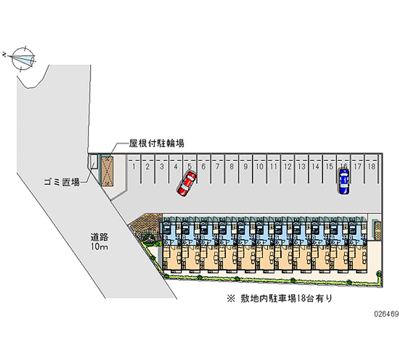 レオパレスエアリーズ 月極駐車場