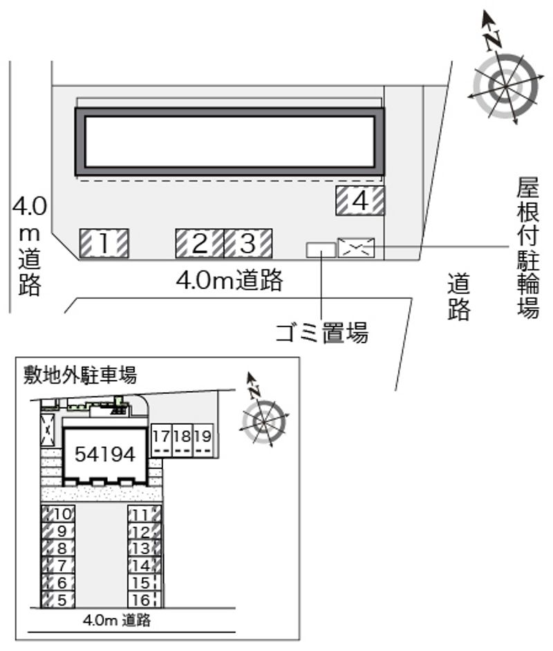 レオパレス北斗 駐車場
