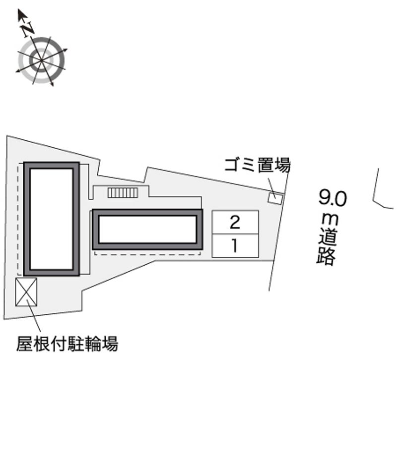 レオパレス原ノ町 配置図