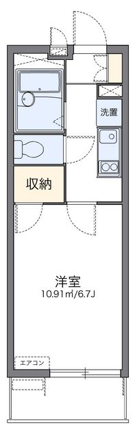 レオパレスクアッド 間取り図