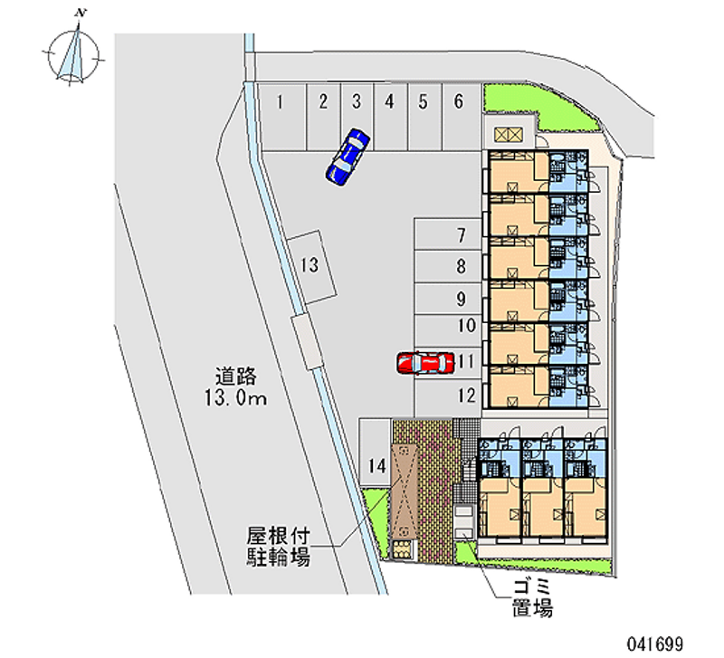 レオパレスエスペランサ 月極駐車場