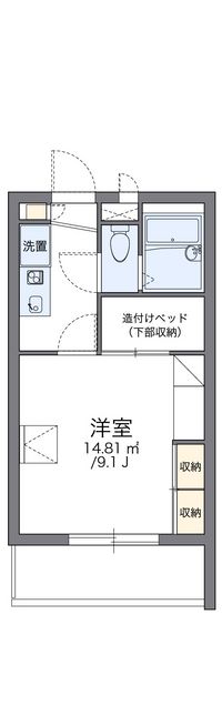 レオパレスフレアⅡ 間取り図