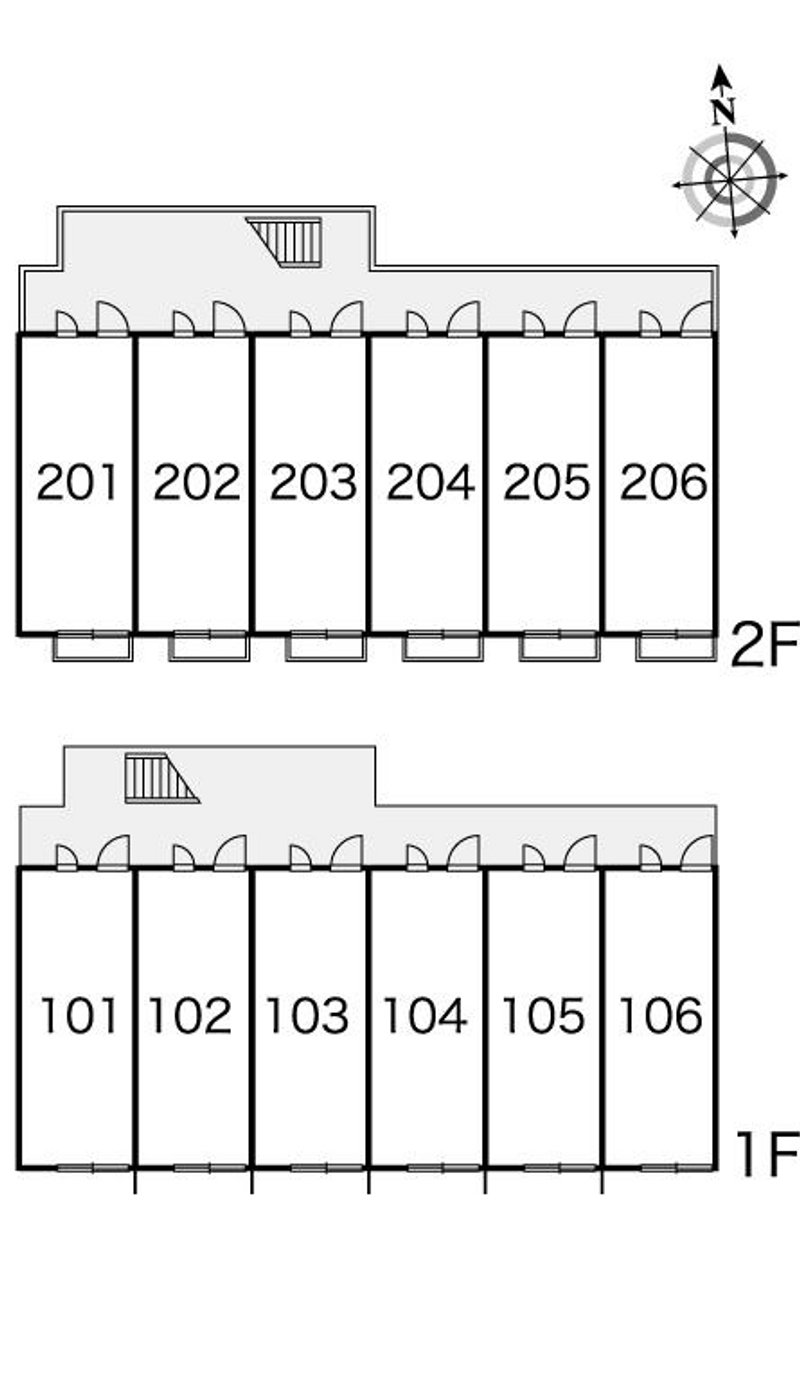 レオパレスＭＩＮＡＭＯＴＯ 間取配置図
