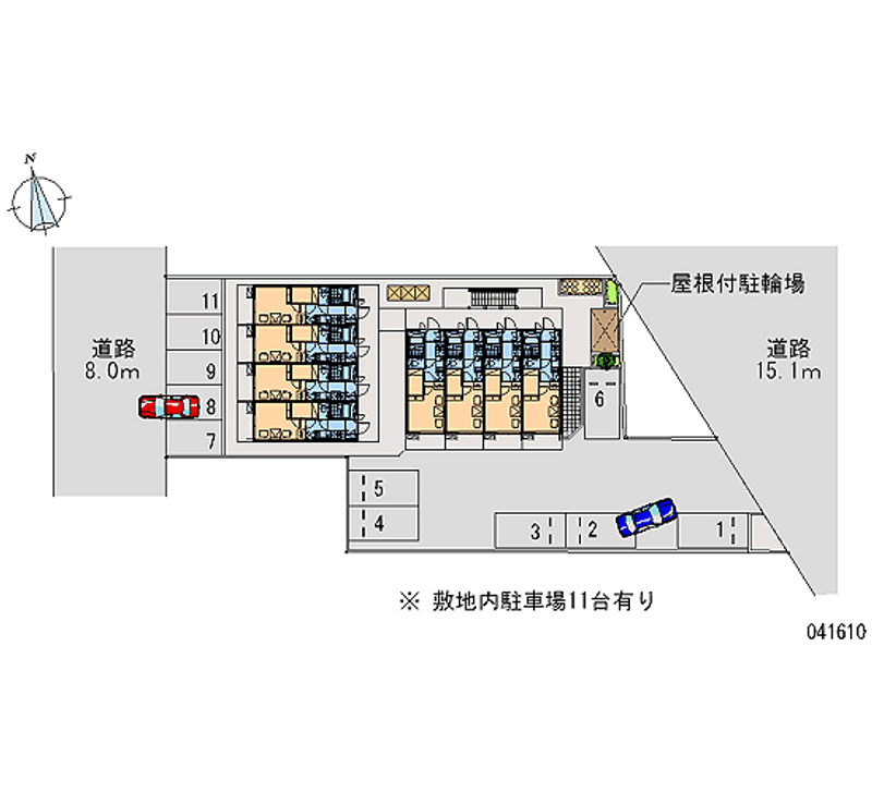 レオパレス天王 月極駐車場