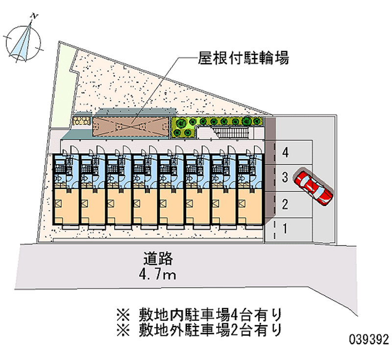 レオパレスウッドさちが丘 月極駐車場