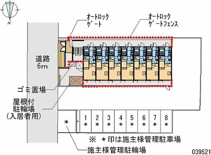 レオパレス府庁前 区画図