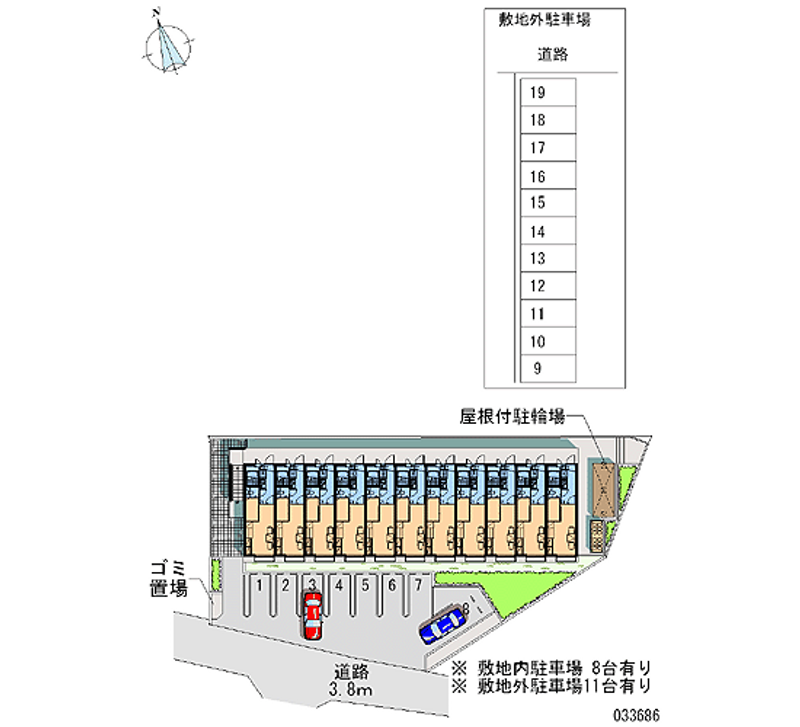 33686 Monthly parking lot