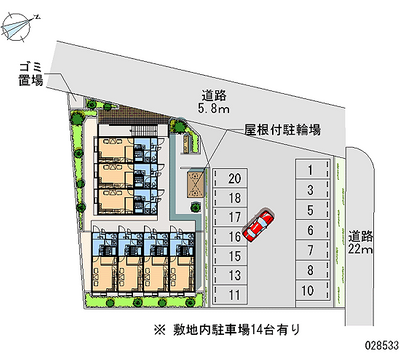 28533 Monthly parking lot