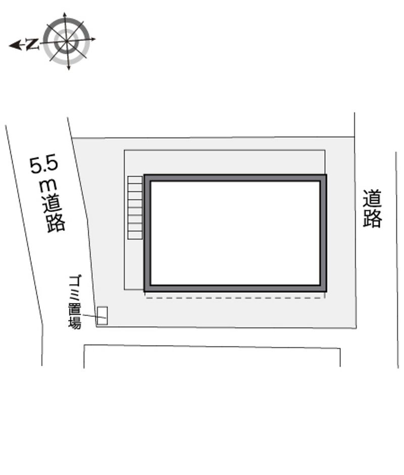 レオパレスアーバンカミノ 配置図