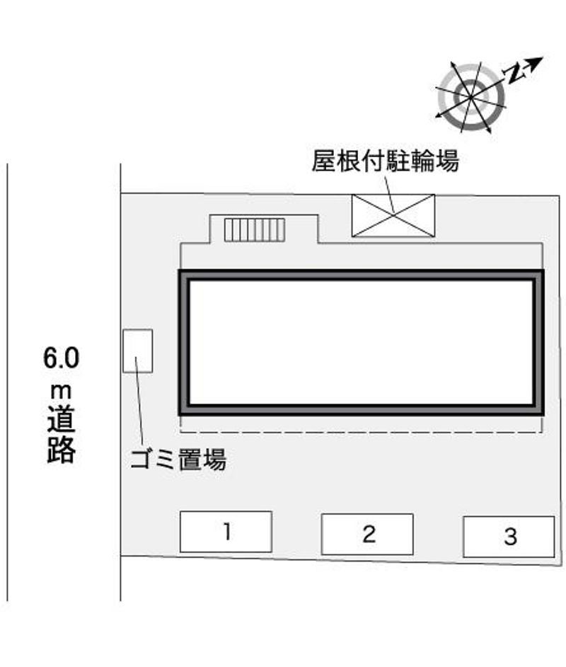 レオパレスハーモニー蕨 配置図