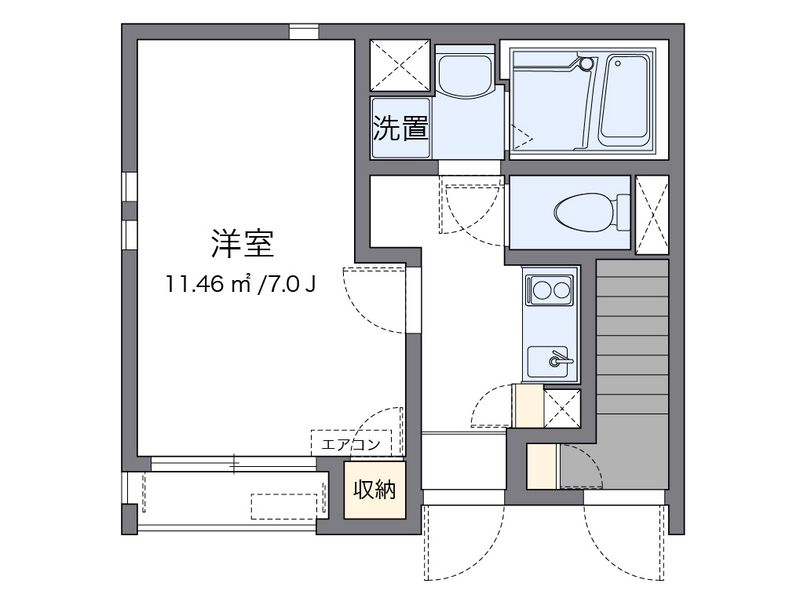 クレイノのぞみ西ヶ原 間取図