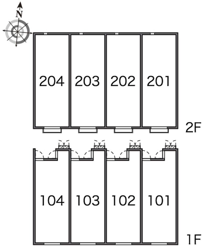 レオネクストニューストリームⅡ 間取配置図