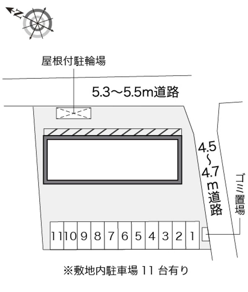 レオパレス並木 配置図