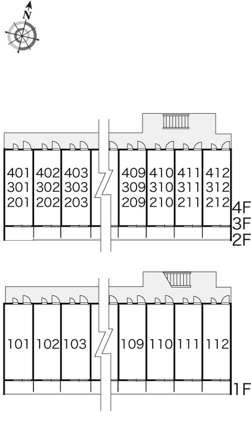 レオパレス陽光 間取り配置図