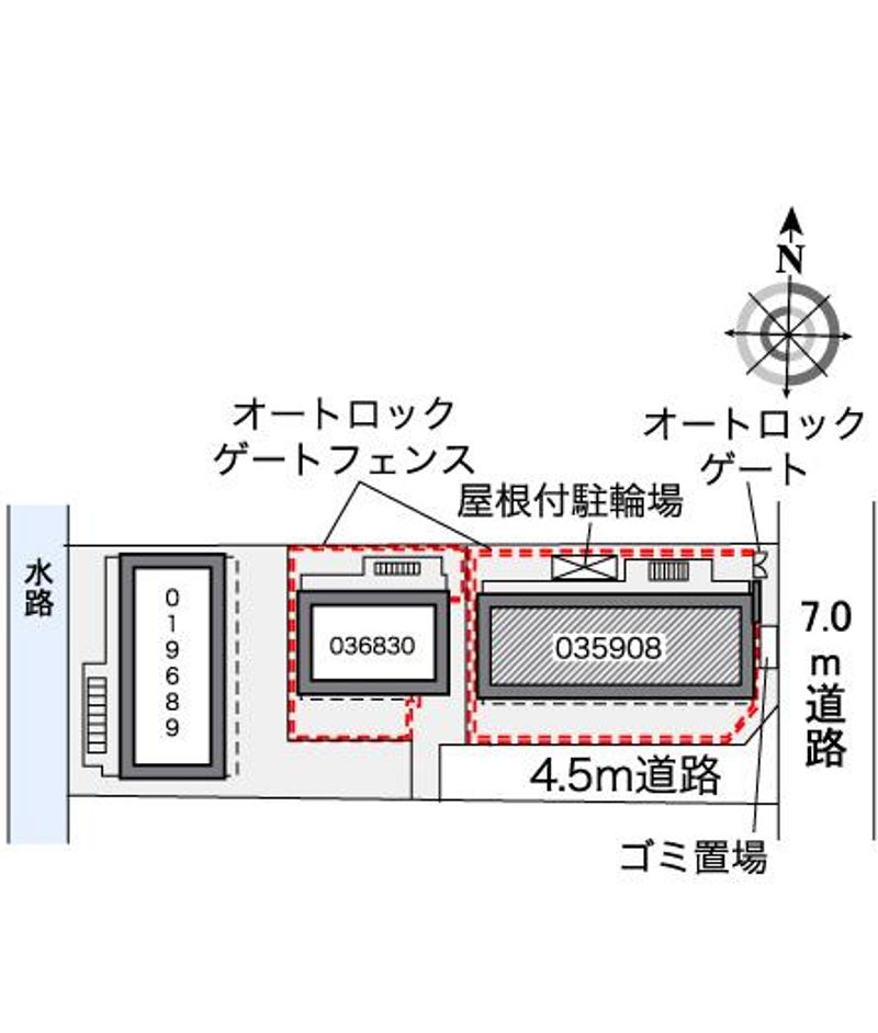 レオパレスヴィーゼ 配置図