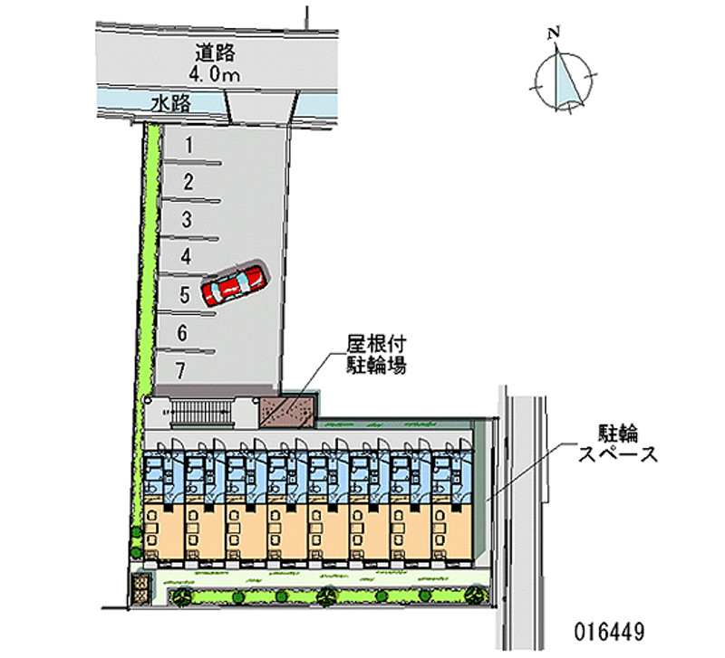 レオパレス八尾南 月極駐車場