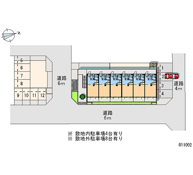 11002 Monthly parking lot