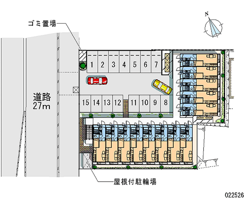レオパレス鴨川 区画図