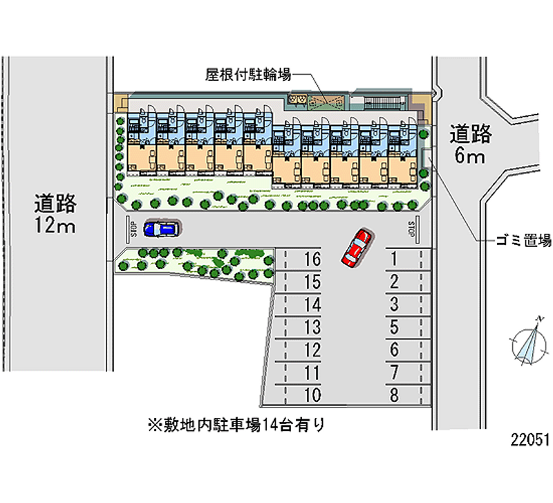 レオパレスサンシャイン松崎 月極駐車場