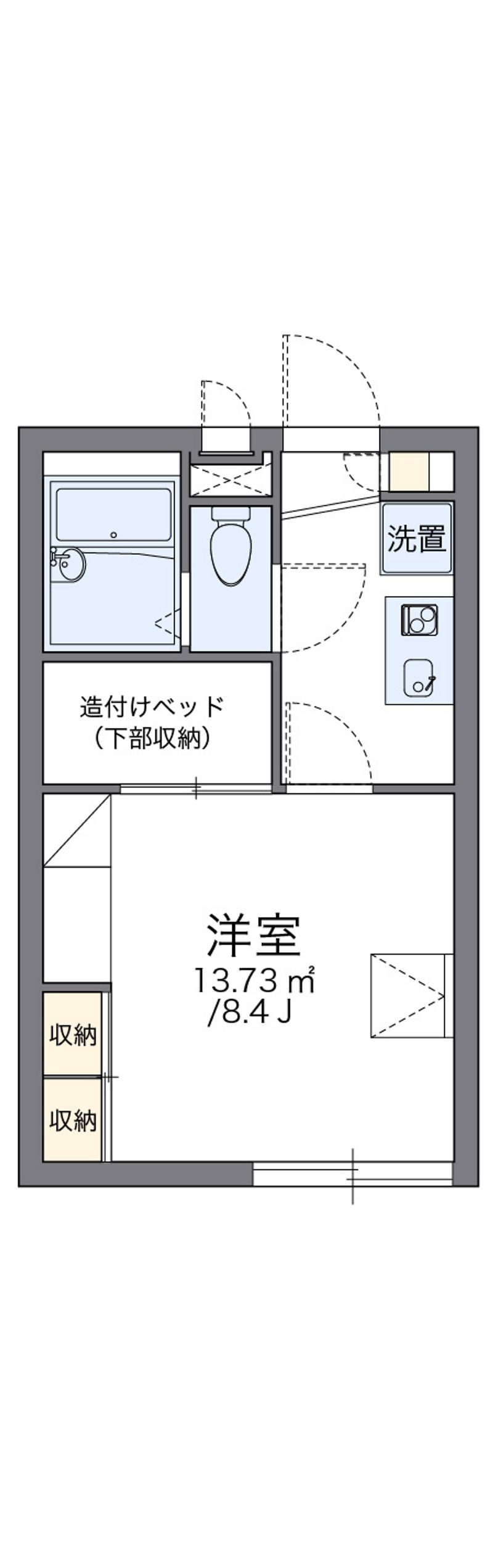 レオパレス大和郡山 間取図