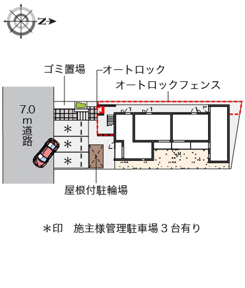クレイノＫＯＷＡ 配置図