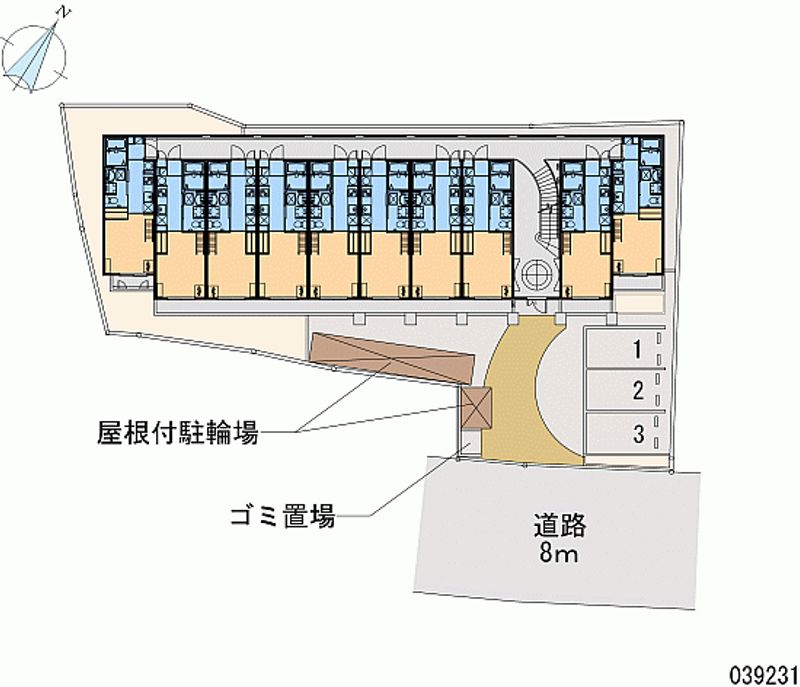レオパレス清荒神ＬＡ１ 区画図