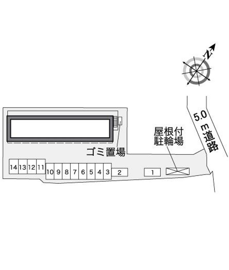 レオパレスＰＡＬＣＯＵＲＴ曹操 配置図