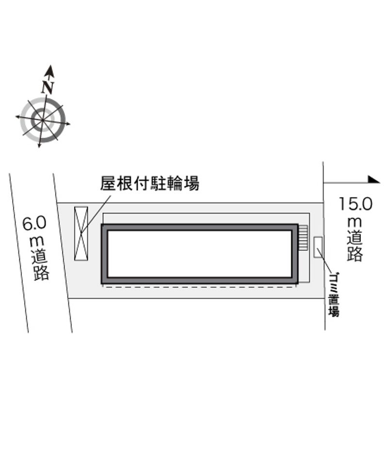 レオパレス柳通り一番館 配置図
