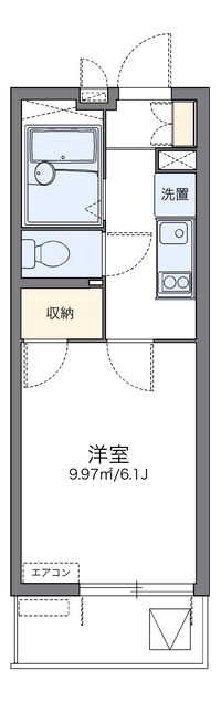 レオパレス郡元Ⅱ 間取り図