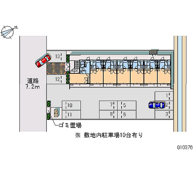 レオパレスＴ．Ｋ．Ⅲ 月極駐車場